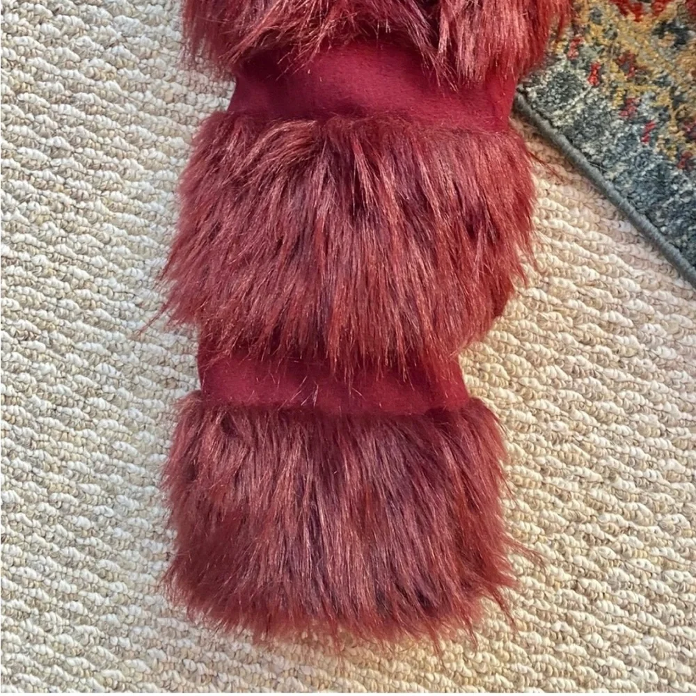 Rachel Zoe upscale wine colored faux fur jacket, 3/4 length 🍷 - Picture 15 of 15